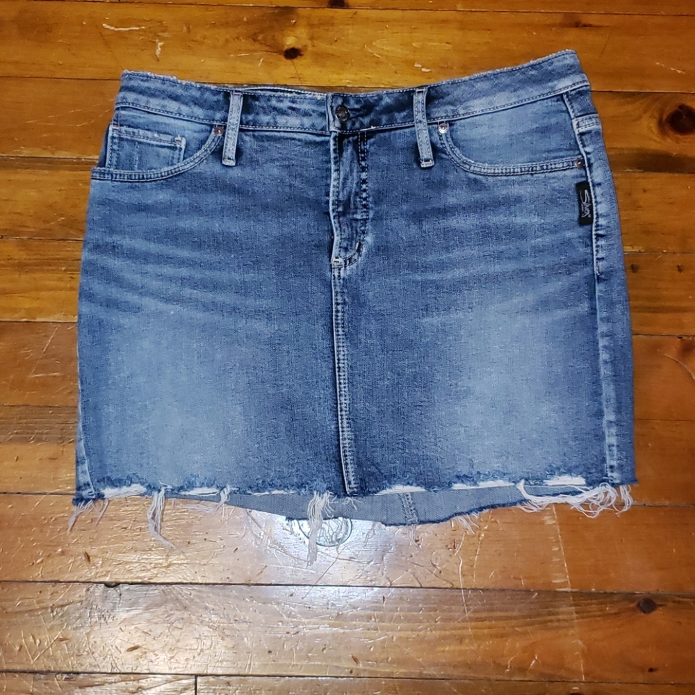 Silver Jeans Mini Skirt